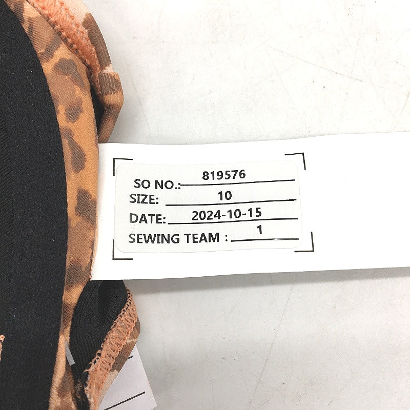 Myer Orange Leopard Print Underwire Bikini Top Ladies Size 10