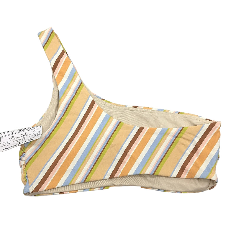 Myer Multicoloured Striped One-Shoulder Bikini Top Ladies Size 10
