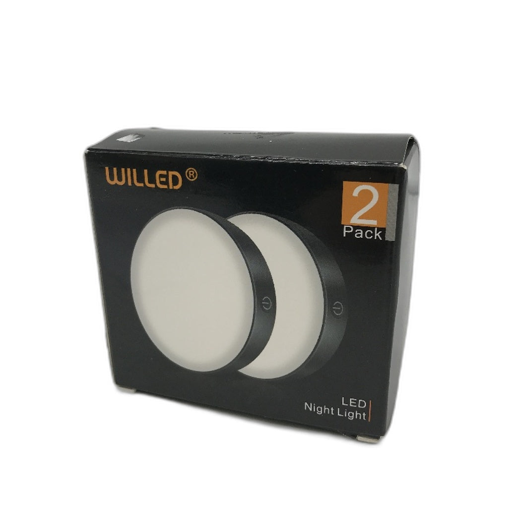 WILLED Tap Light Rechargeable 6000K Dimmable Touch Night Light LED Puck Lights