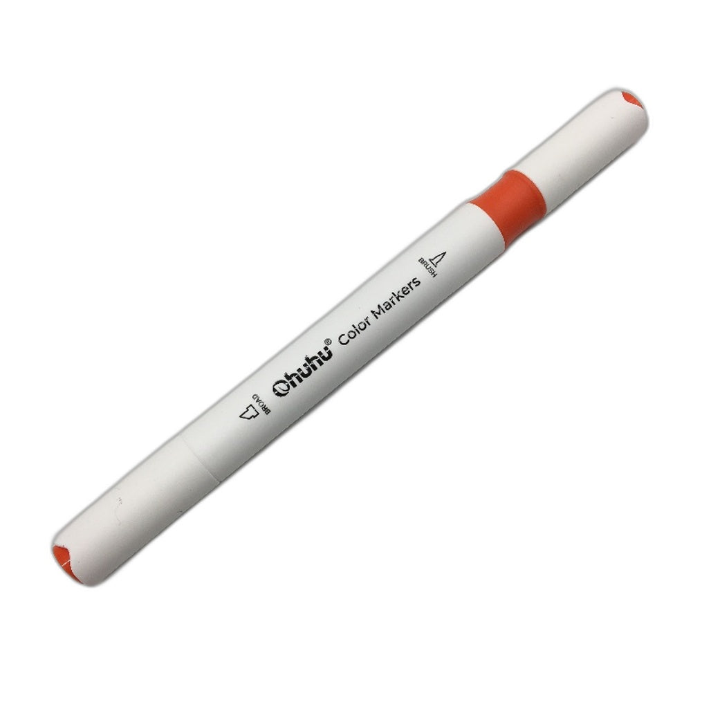 Ohuhu Dual Tip Markers 64 Colours Water Based Brush & Chisel Colouring Pens NEW