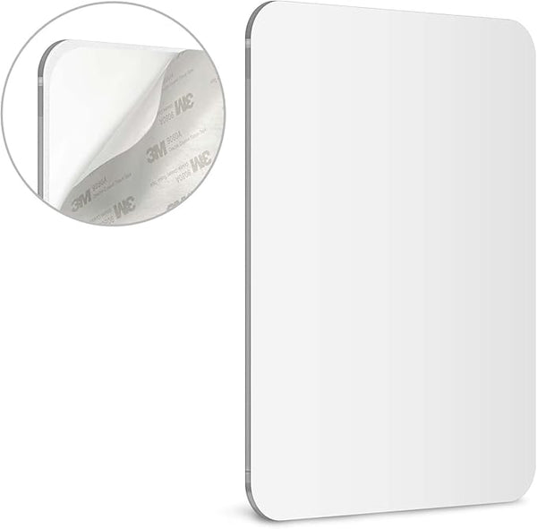 Mavoro Acrylic Shower Mirror 17.5x22.5CM 3M Adhesive Unbreakable Kids Safe NEW