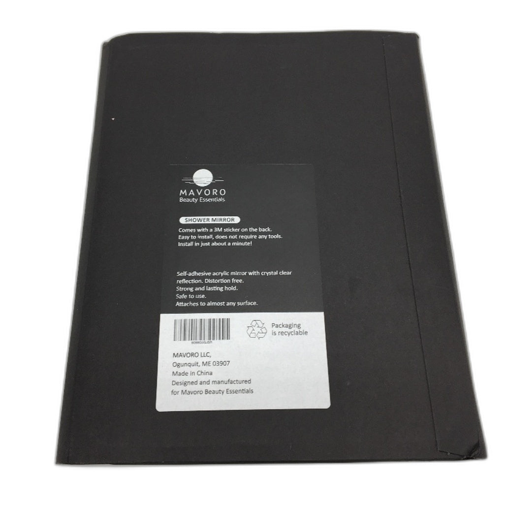 Mavoro Acrylic Shower Mirror 17.5x22.5CM 3M Adhesive Unbreakable Kids Safe NEW