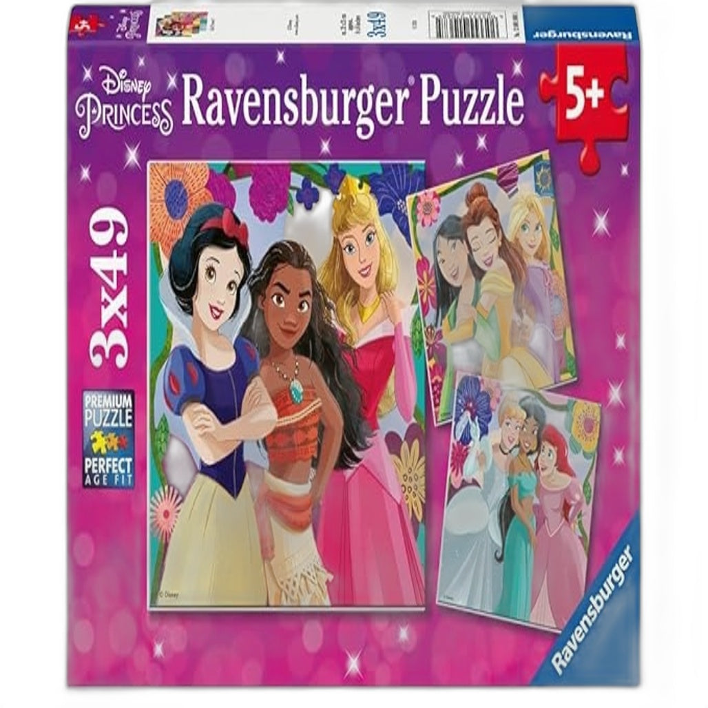 Ravensburger Disney Princess Girl Power 3x49 PCS Premium Kids Puzzles Age 5+ NEW