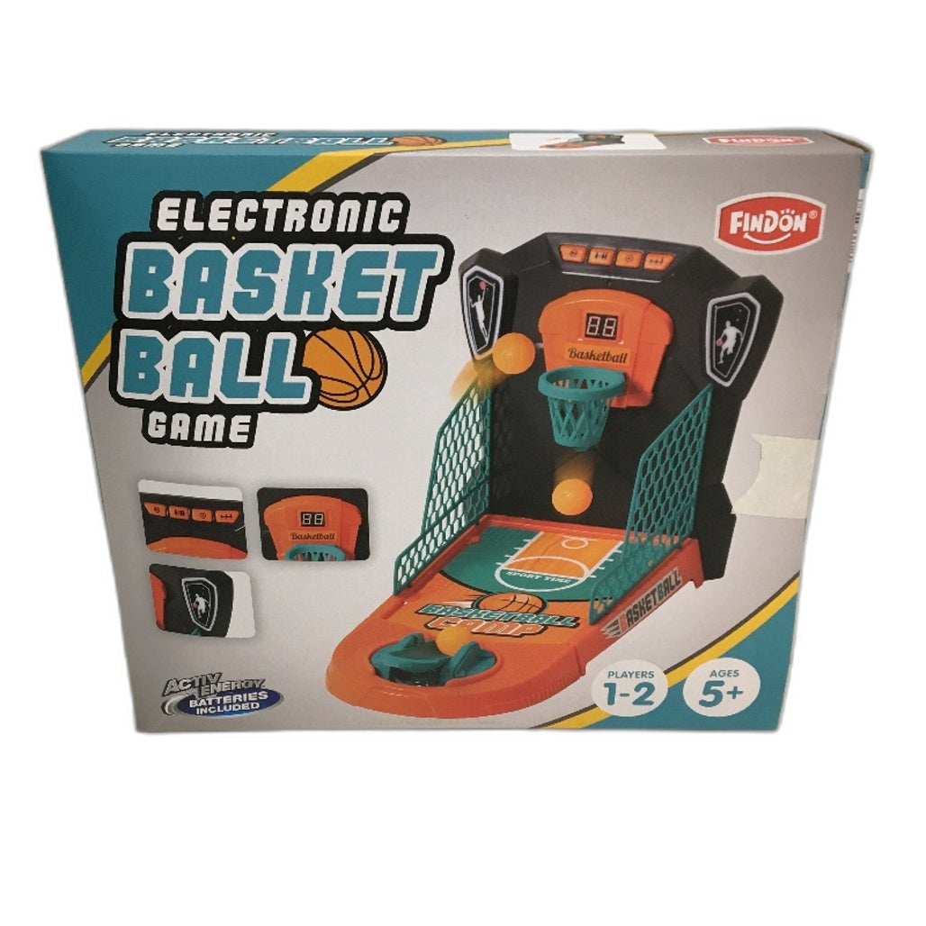 Findon Electronic Tabletop Basketball Game Light Sound 1-2 Players Age 5+ NEW