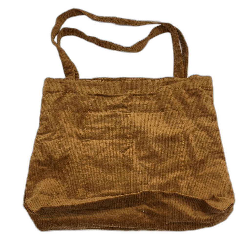 ACEmedia Corduroy Casual Tote Shoulder Bag Large Capacity With Zip Pocket NEW
