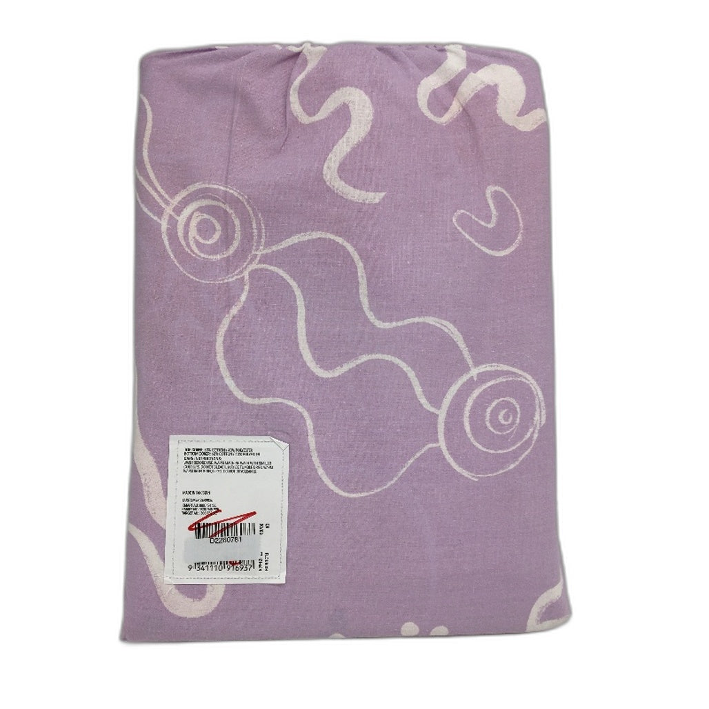 Flourish Easy Care Pink Pattern Reversible Cotton Rich Quilt Cover Set QUEEN NEW