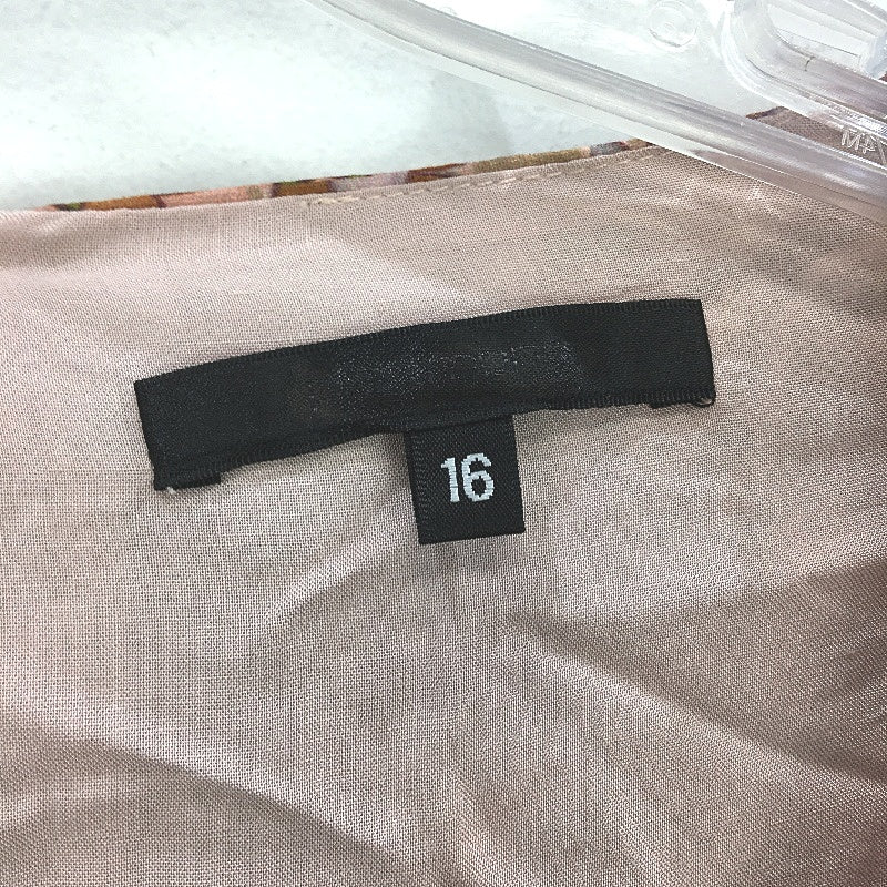 Portmans Eliza Moroccan Mosaic V Neck Midi Dress Ladies Size AU 16 NEW