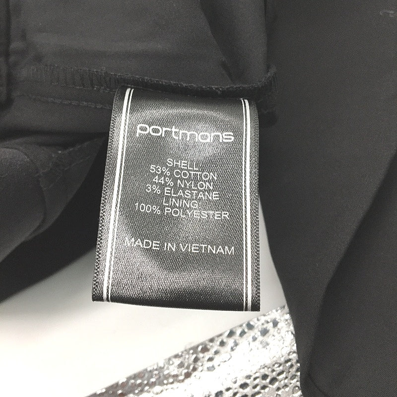 Portmans Easy Does It Tapered Elastic Black Work Pant Ladies Sz AU 12 Petite NEW