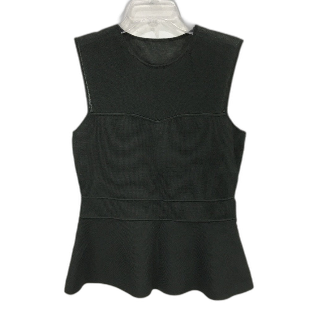 Portmans Hannah Sheer Yoke Sleeveless Pine Green Shirt Ladies Size Medium NEW