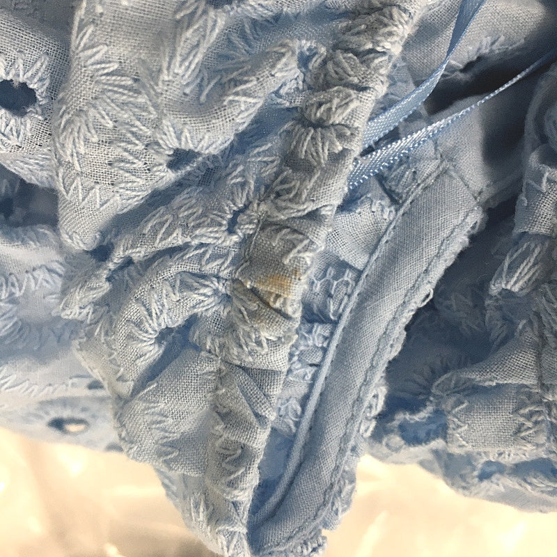 Just Jeans Willow Breeze Blue Side Tie Wrap Top Ladies Size AU 12 NEW