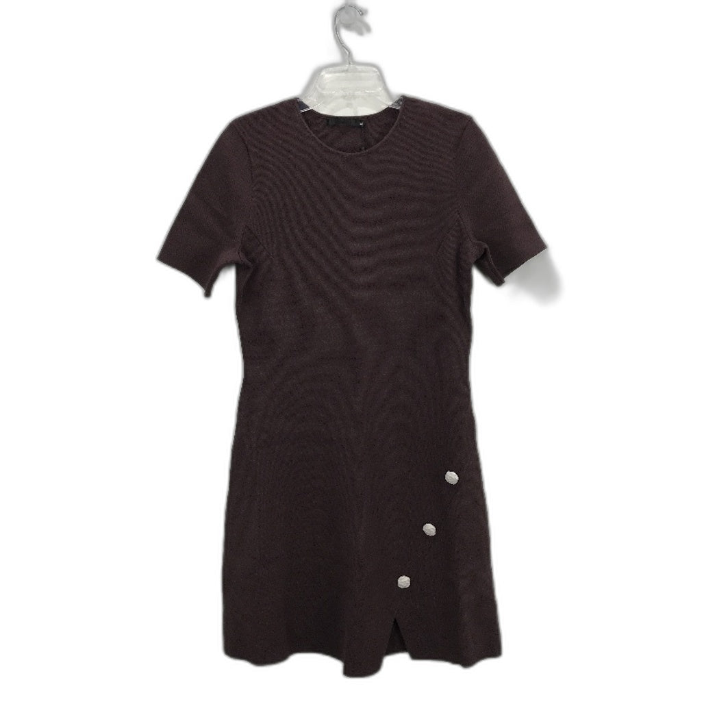 Portmans Riley Curved Milano Fudge Brown Mini Dress Ladies Size Medium NEW