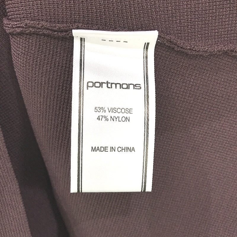 Portmans Riley Curved Milano Fudge Brown Mini Dress Ladies Size Medium NEW