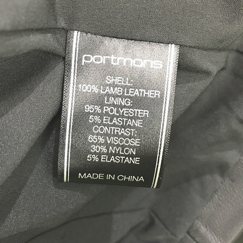 Portmans Love Actually Black Lamb Leather Jacket Ladies Size AU 8 NEW