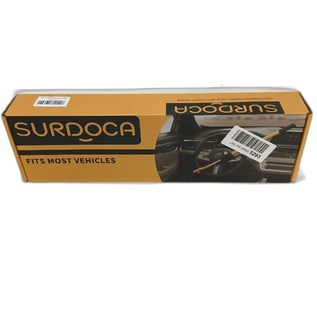 SURDOCA Anti Theft Car Steering Wheel Security Lock Fit Most Vehicles Black DEMO