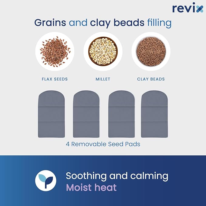 Revix Microwavable Heating Mittens Hand Wrist Finger Relaxation Heat Cold NEW