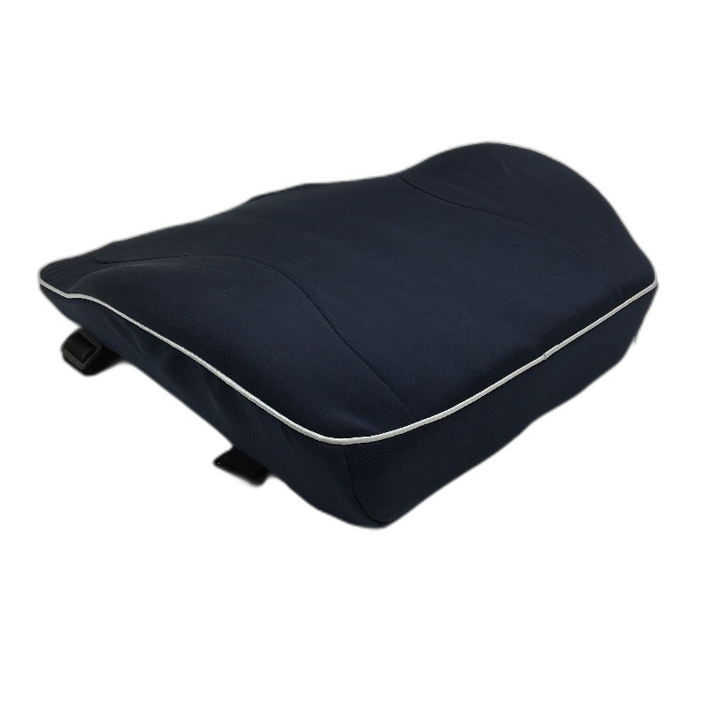 Travel Ease Ergonomic Lumbar Back Support Memory Foam Seat Cushion W Straps NEW