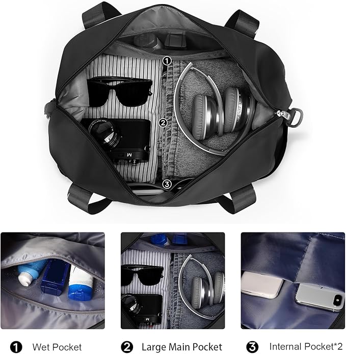 Floless Workshop Limited Edition Travel Weekend Gym Duffle Bag Expandable NEW