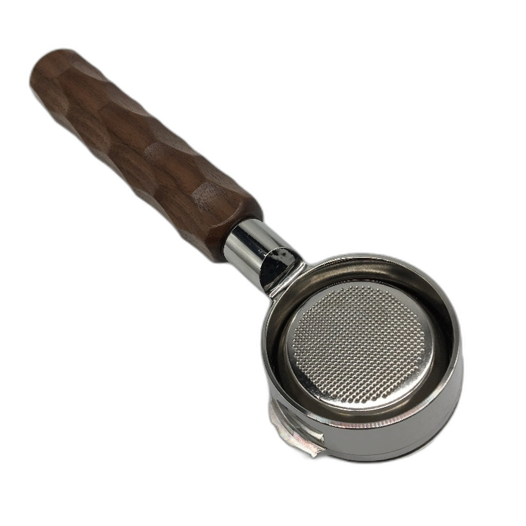Gemini 58MM Bottomless Coffee Portafilter Filter Basket Walnut Handle NEW