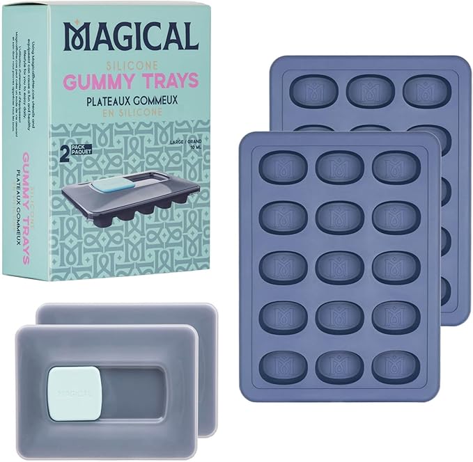 Magical Butter Machine 10ML Silicone Non Stick Gummy Chocolate Trays 2 Pack NEW