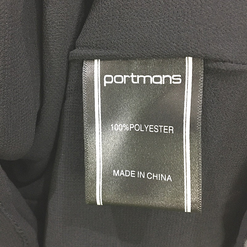 Portmans Kat Keyhole Fabric Belt Short Black Dress Ladies Size AU 14 NEW