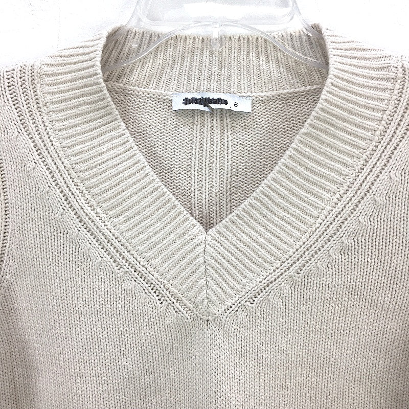 Just Jeans Dakota Oatmeal V Neck Knitted Pullover Sweater Ladies Size AU 6 NEW