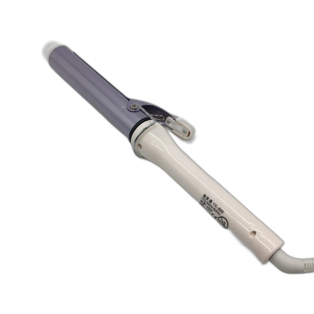 32mm Rapid Heating 50Hz 110V~220V Ceramic Barrel Hair Curler in Purple DEMO