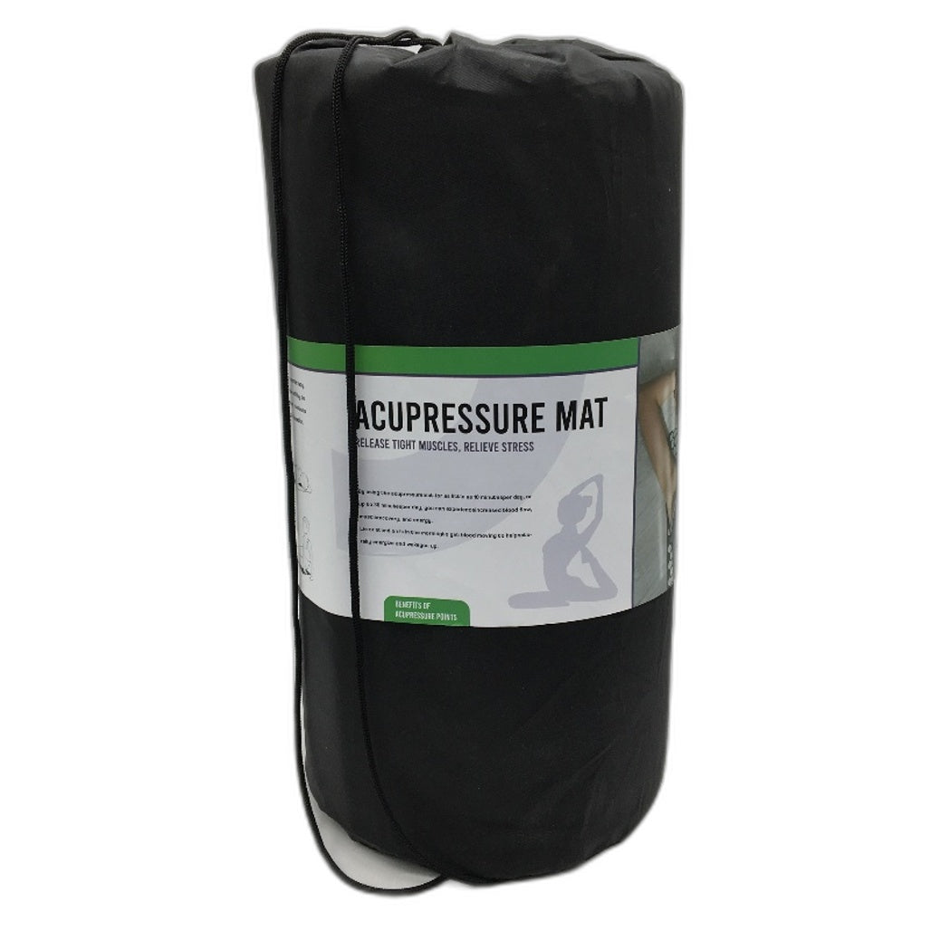 Green Acupressure Point Mat and Pillow for Blood Circulation with Carry Bag NEW