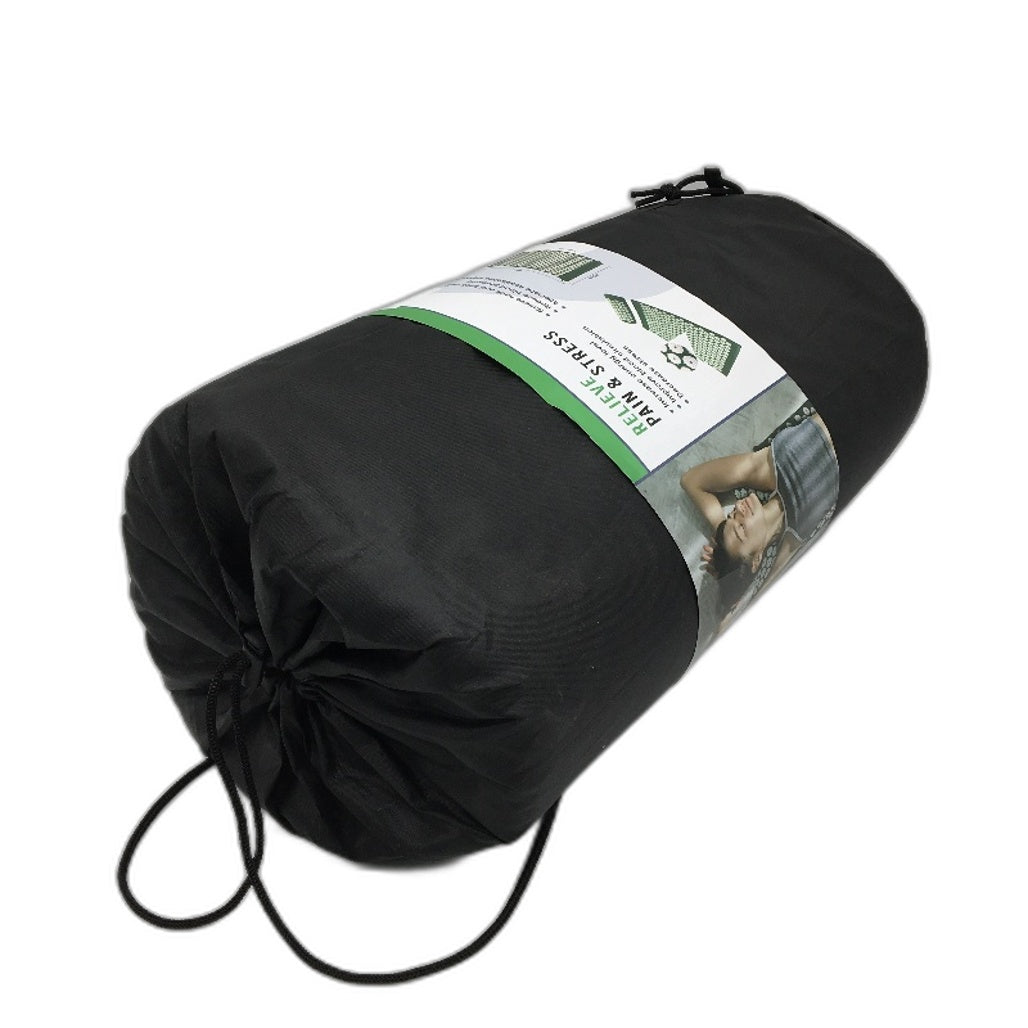 Green Acupressure Point Mat and Pillow for Blood Circulation with Carry Bag NEW