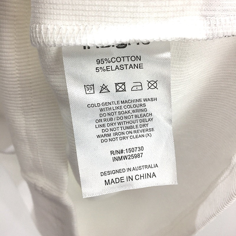 Insight Outlaw Ribbed White Relaxed Fit Scoop Neck Tank Top Mens Size XL NEW