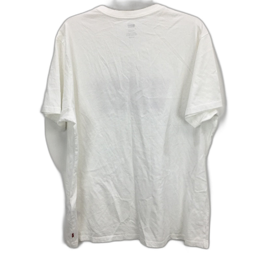 Levi's Graphic Set In Neck Classic White Cotton T-Shirt Mens Size XL NEW