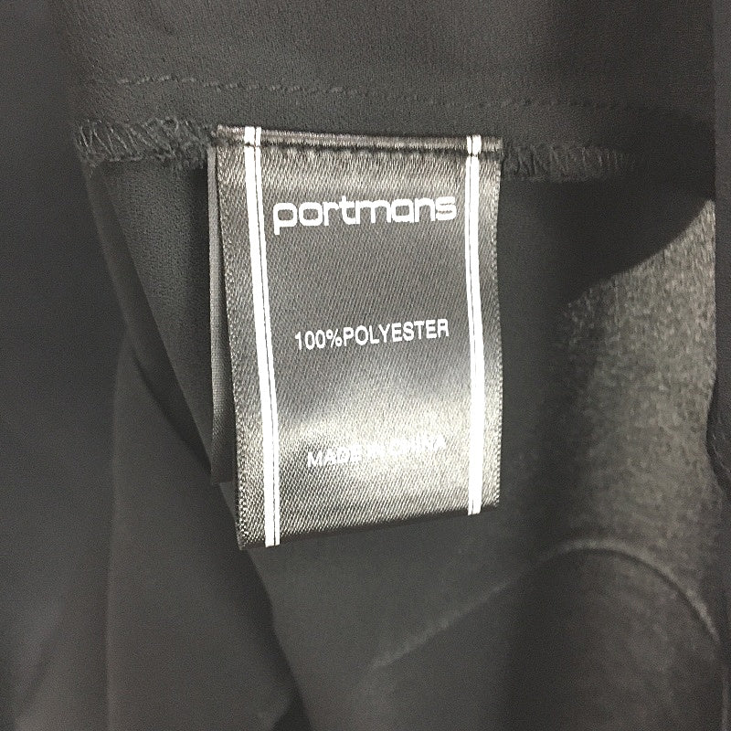 Portmans Aria Ruffle Flounced Sleeve Black Shirt Ladies Size AU 16 NEW