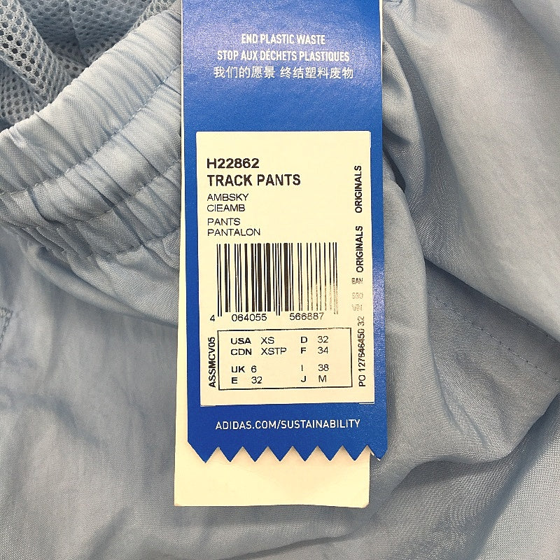 Adidas Primegreen Shattered Trefoil Sky Blue Track Pants Ladies Size UK 6 NEW