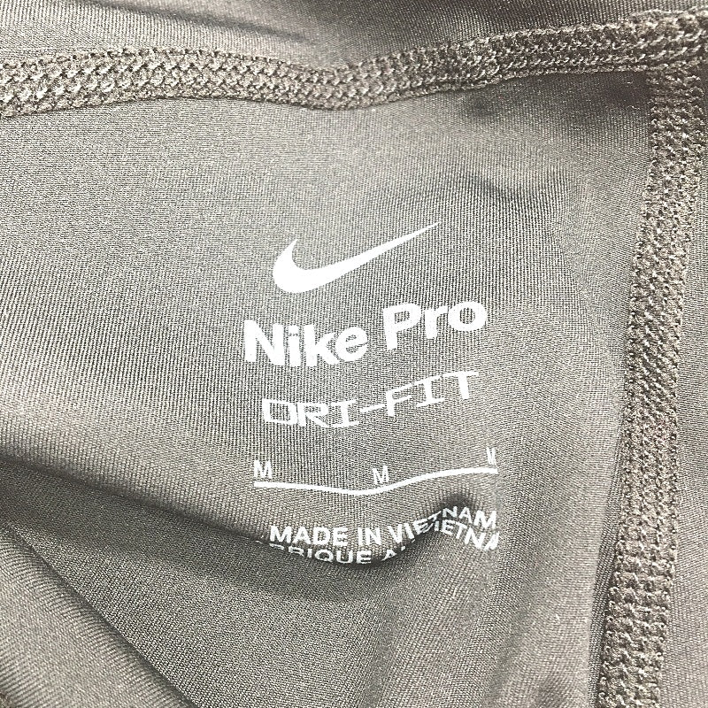 Nike Pro Mid Rise Mesh Paneled Tight Fit Black Leggings Ladies Size Medium NEW