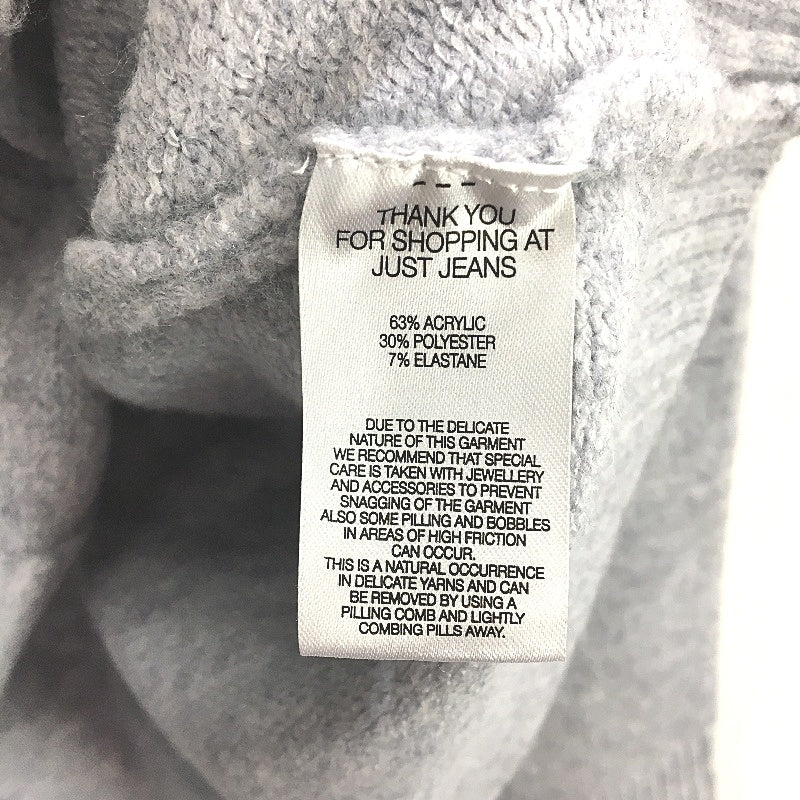 Just Jeans Gia Lux Ice Grey Marle Cropped Cardigan Ladies Size AU 18 Curve NEW