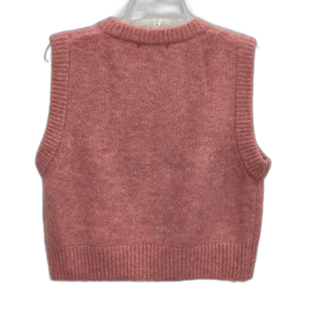 Portmans Clara Fluffy Musk Pink Cropped Vest Ladies Size M/L NEW