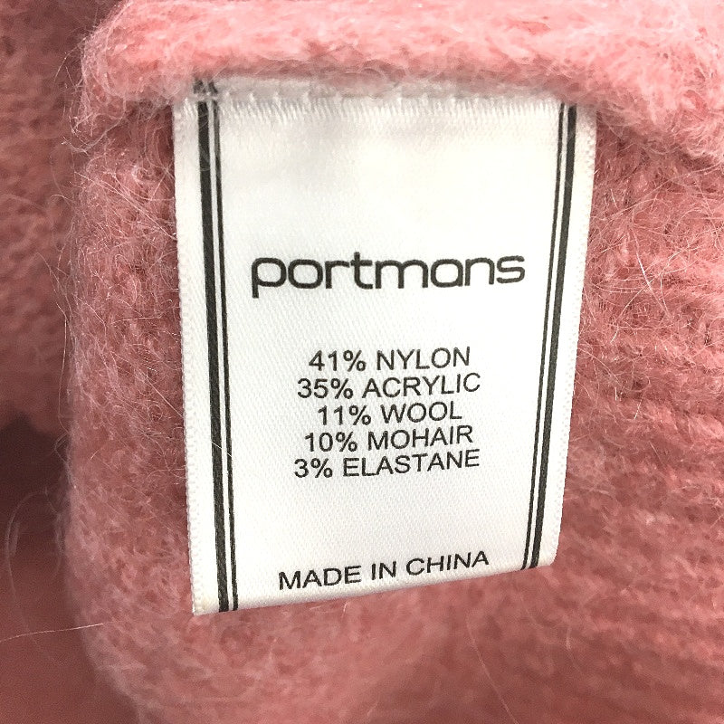 Portmans Clara Fluffy Musk Pink Cropped Vest Ladies Size M/L NEW