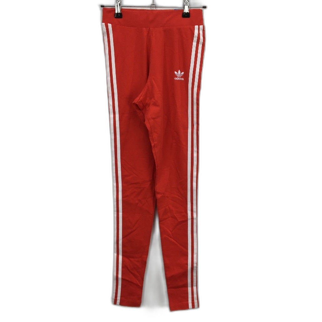 Adidas Originals Adicolor 3 Stripes Red Cotton Tights Ladies Size UK 6 NEW