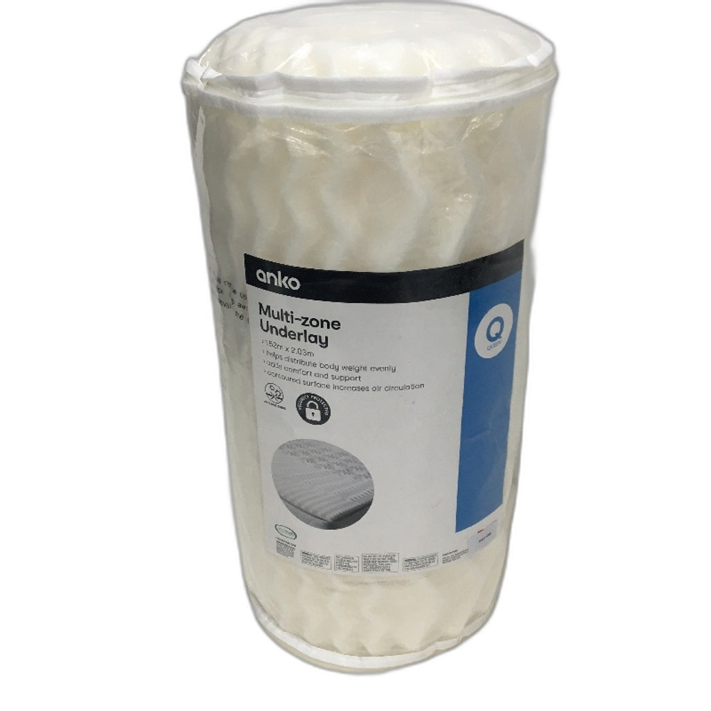 Untra-Fresh Anti-Bacterial Treated Foam Multi-Zone Underlay QUEEN Size NEW