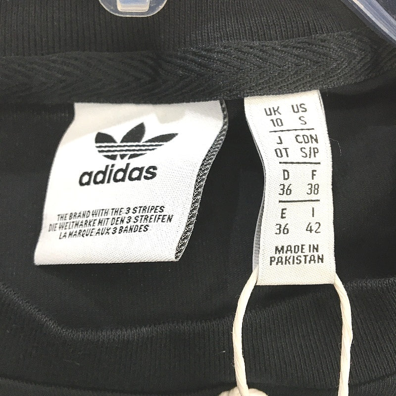 Adidas AdiColor Classics Trefoil Logo Black Tee Shirt Ladies Size UK 10 NEW