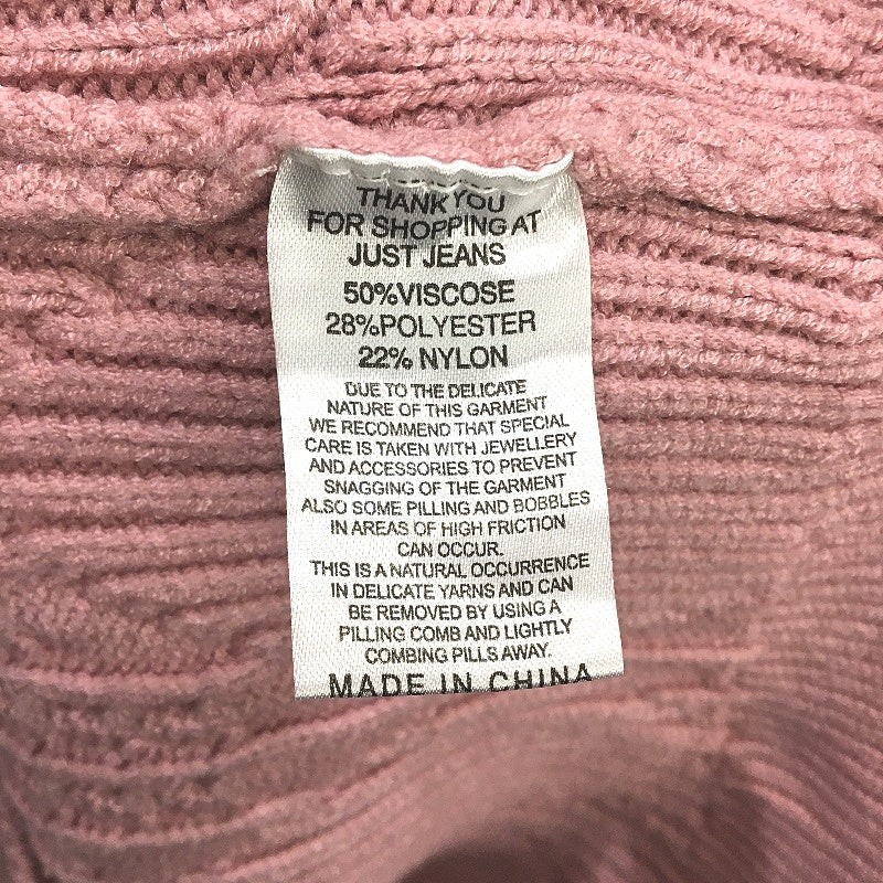 Just Jeans Jade Diamond Detail Pink Pullover Sweater Ladies Size AU 12 NEW