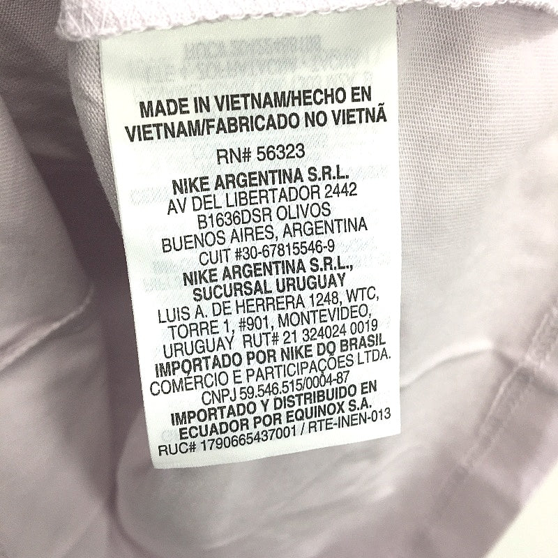 Nike Embroidered Fur Detail Logo Lilac Tee Shirt Ladies Size XS NEW