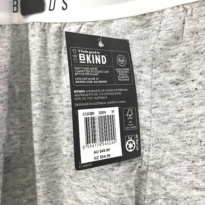 Bonds Comfy Livin Grey Marle Lightweight Wide Leg Pant Ladies Size Medium NEW