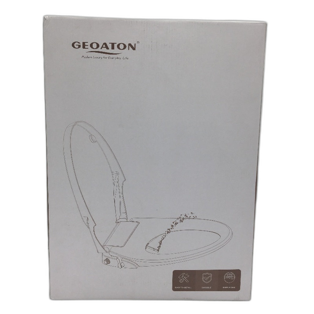 Geoaton Non Electric Bidet Toilet Seat Dual Self Cleaning Nozzles in O Shape NEW