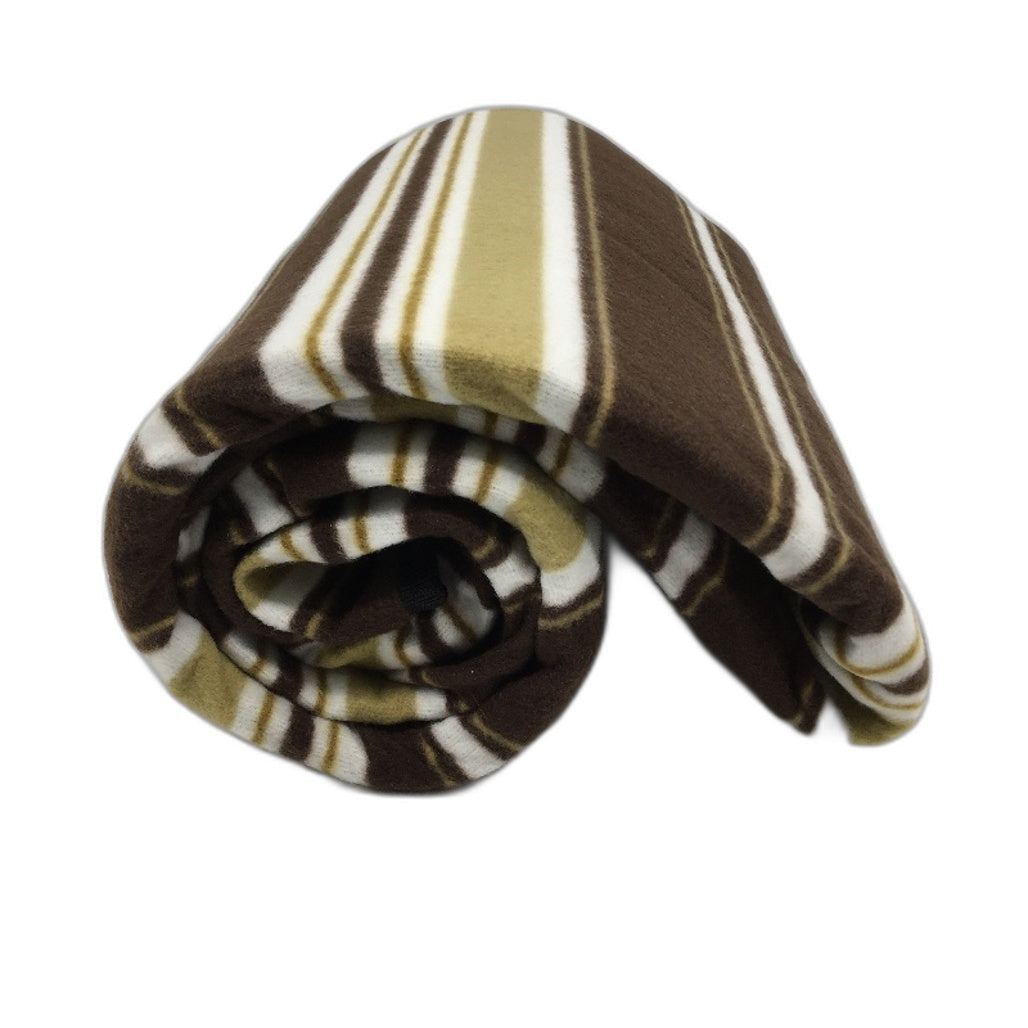 Hap Tim 2 Person Brown Stripe Picnic Backpack incl Cutlery Set and Blanket NEW