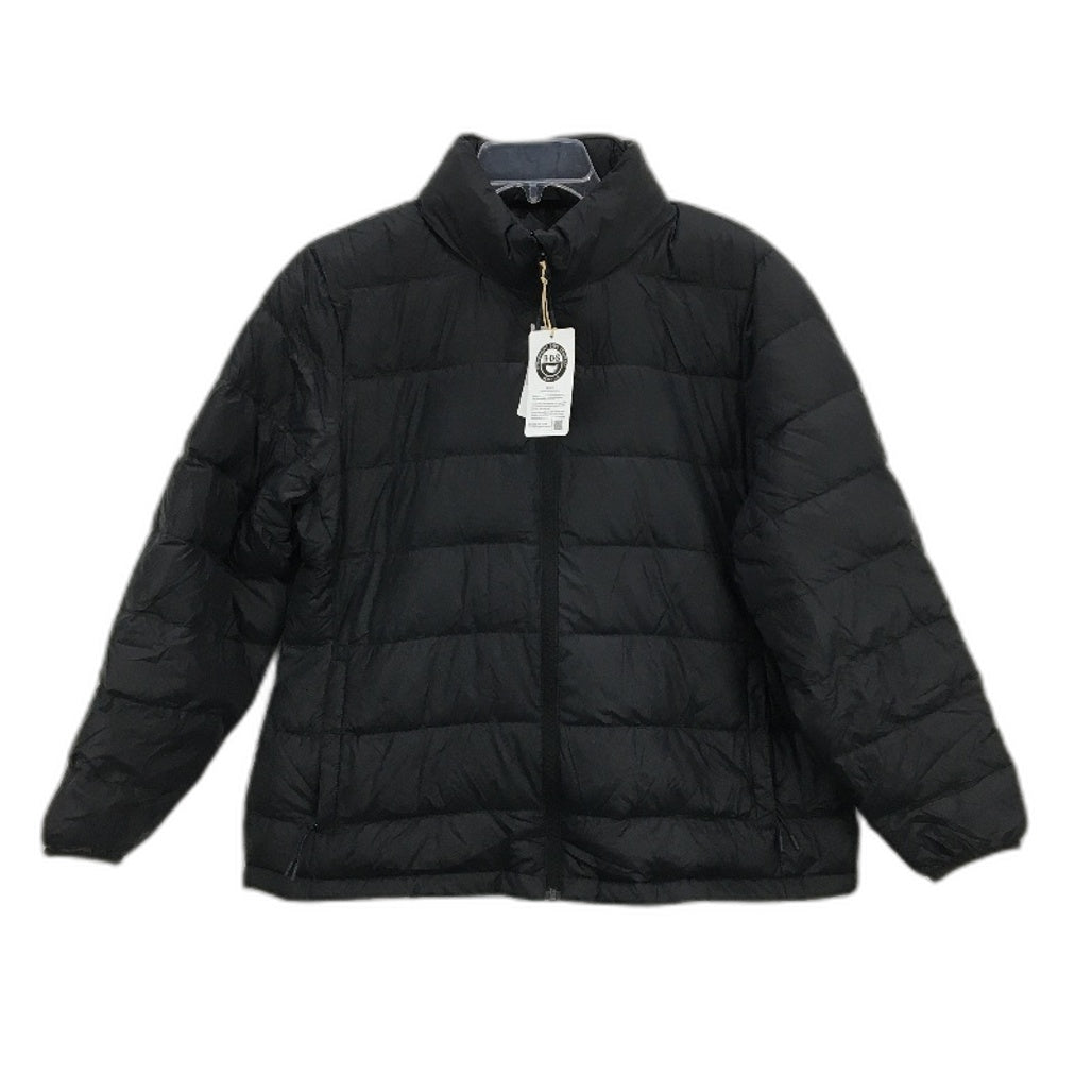 Crane Performance Black Ultra Light Feather Down Hooded Jacket Ladies Sze XL NEW