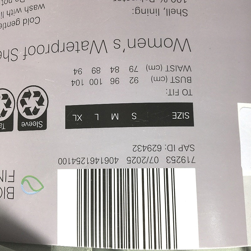 Crane Performance Green Waterproof Lightweight Shell Jacket Ladies Size S NEW