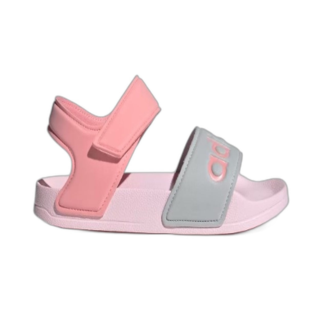 Adidas Pink Silver Adilette Cloudfoam Sandals FY8849 KIDS Size US 5 EU 37 NEW