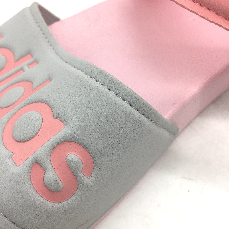 Adidas Pink Silver Adilette Cloudfoam Sandals FY8849 KIDS Size US 5 EU 37 NEW