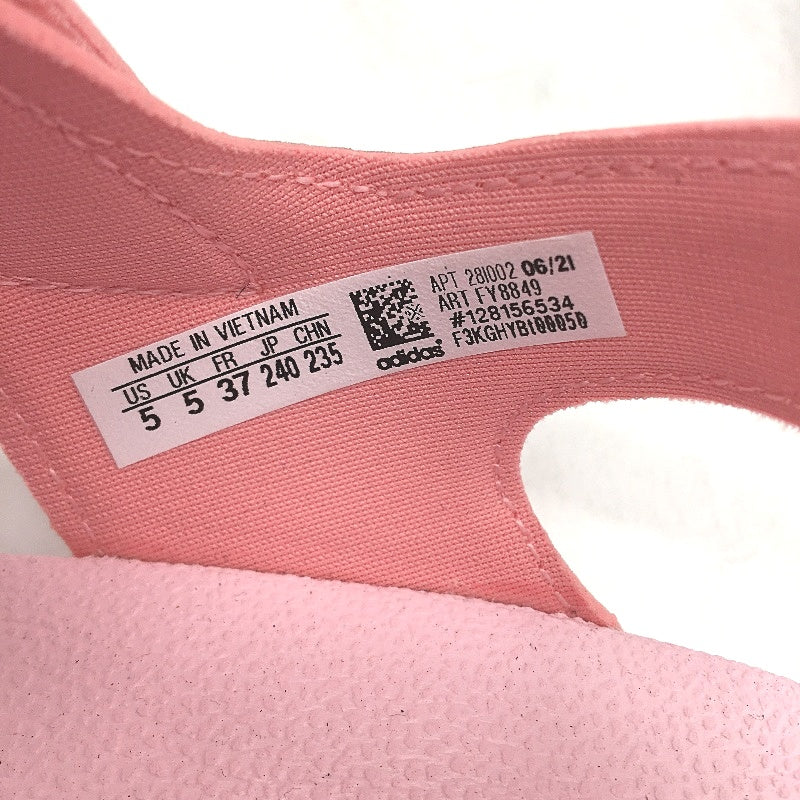 Adidas Pink Silver Adilette Cloudfoam Sandals FY8849 KIDS Size US 5 EU 37 NEW