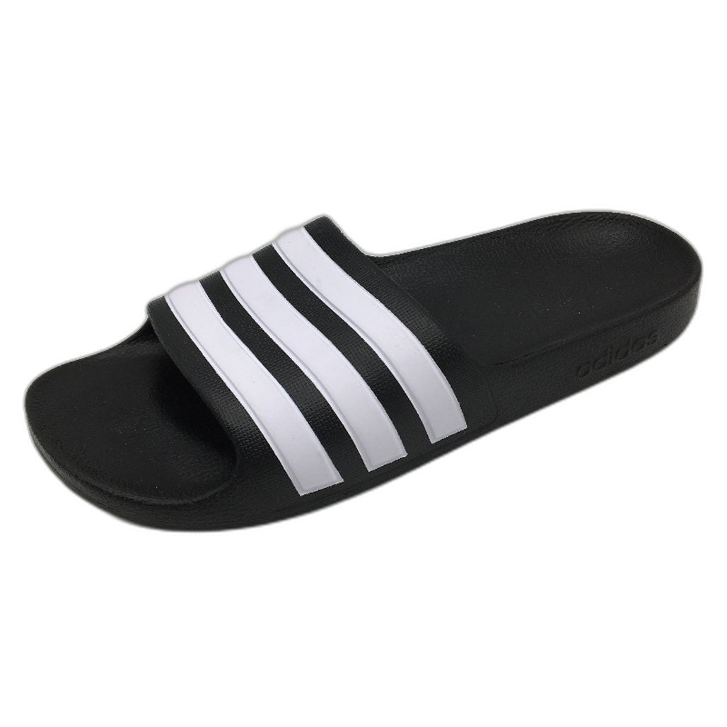 Adidas Adilette Cloudfoam Black 3 Stripe Slides KIDS Size US 6 EU 38 25cm NEW